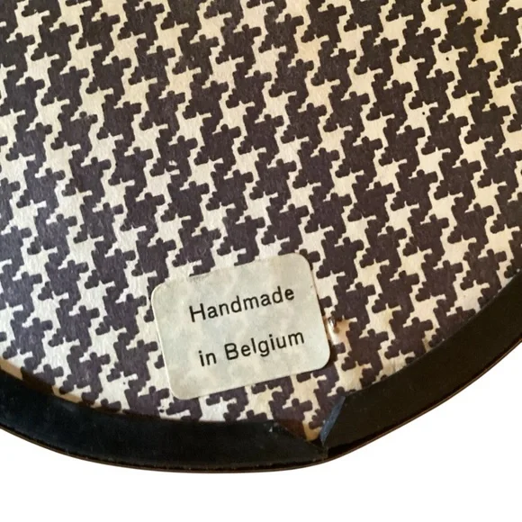 Vintage Oval Dried Flower Convex Wall Art Belgium - Picture 6 of 7